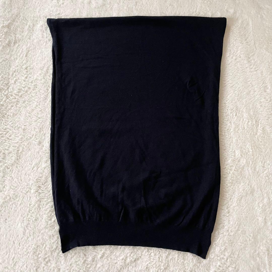 美品✨コムデギャルソン  コラボ マフラー ニット ウール100% 黒