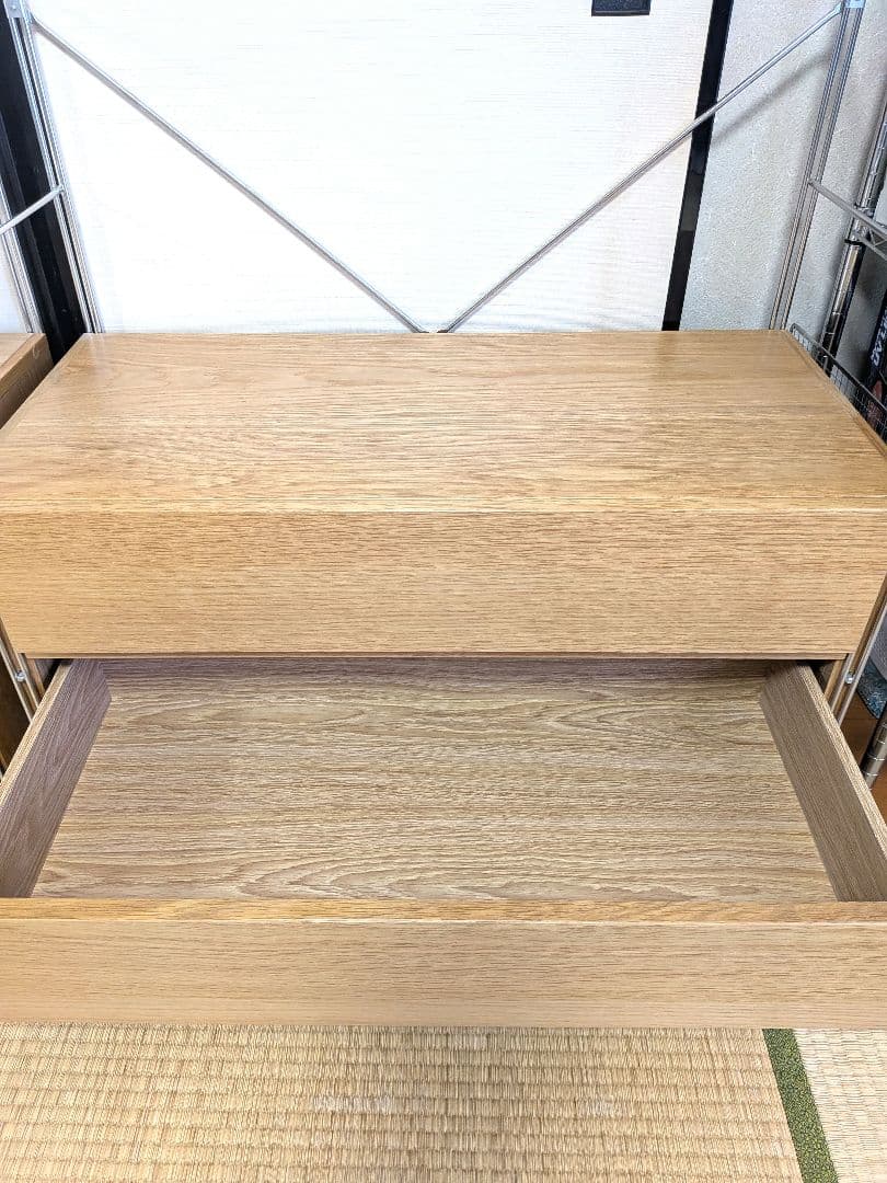 【美品】無印良品 ステンレスユニットシェルフ ワードローブ 棚 ラック 収納棚