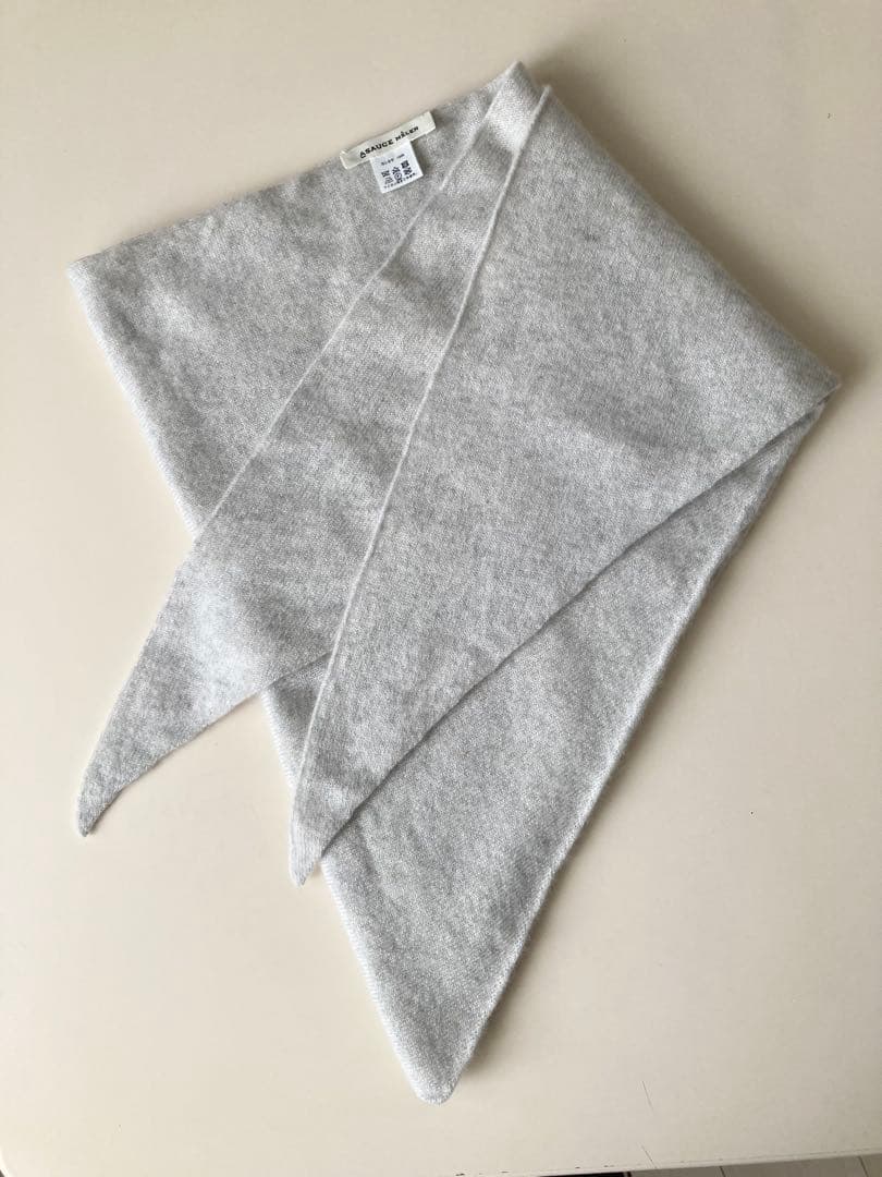 ASAUCE MELER シームレス トライアングルニットストール