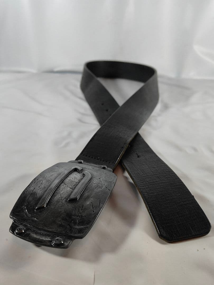 【極美品】DIESEL ディーゼル　高級イタリアンドレスベルト　黒艶本革　正規品