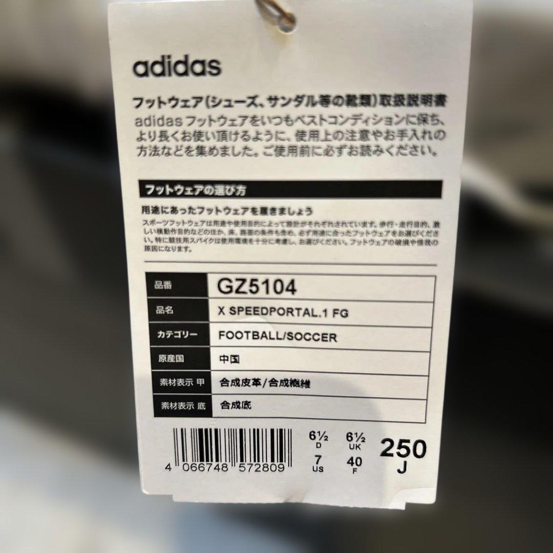 希少　新品　エックス スピードポータル.1 FG　25.0cm