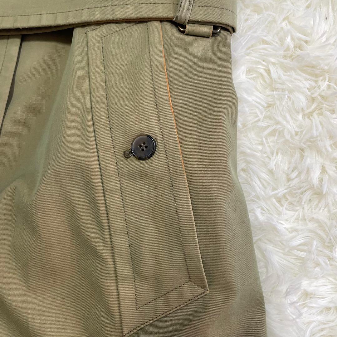 【希少】 バーバリーロンドン トレンチコート ライナー ベルト ダブル 玉虫色