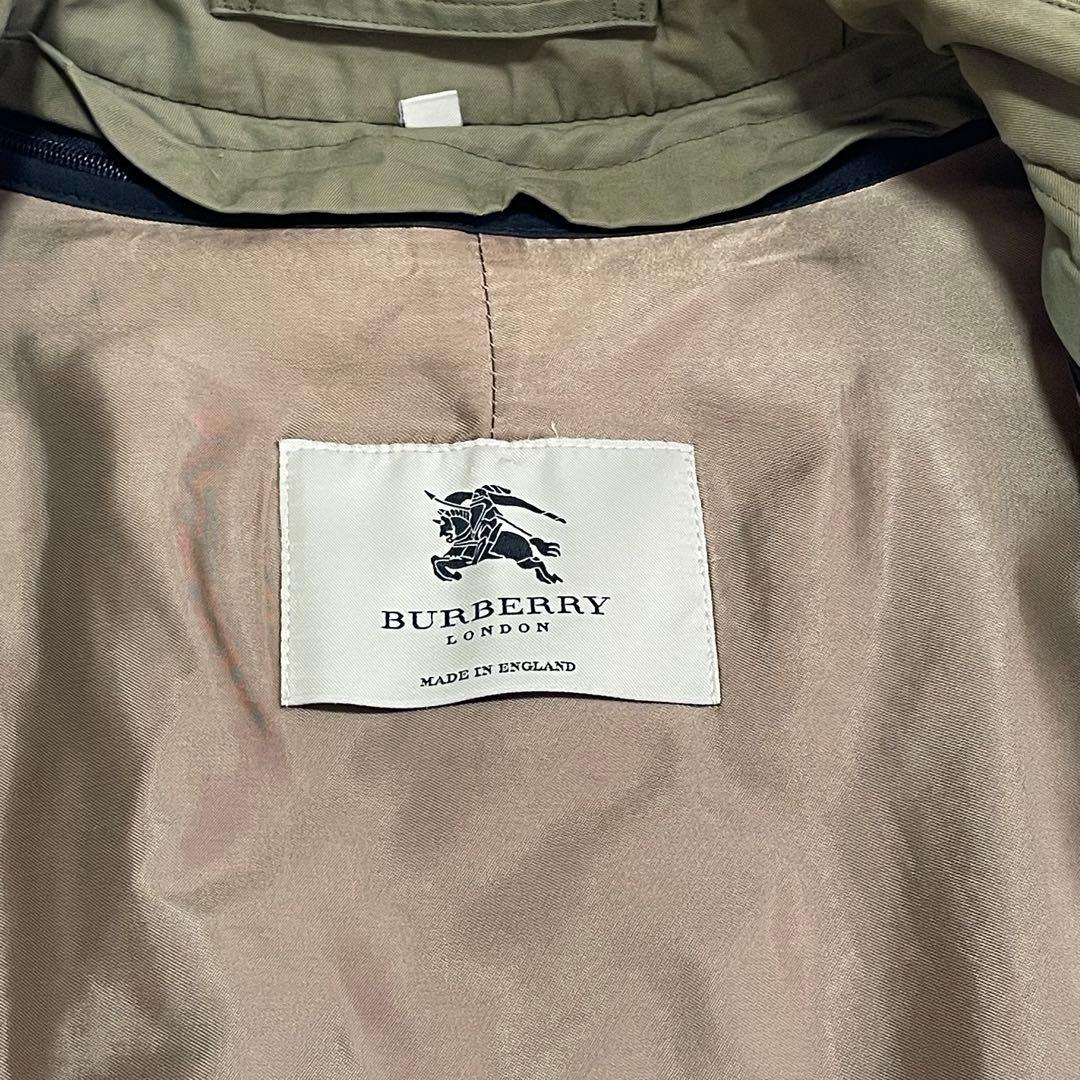 【希少】 バーバリーロンドン トレンチコート ライナー ベルト ダブル 玉虫色