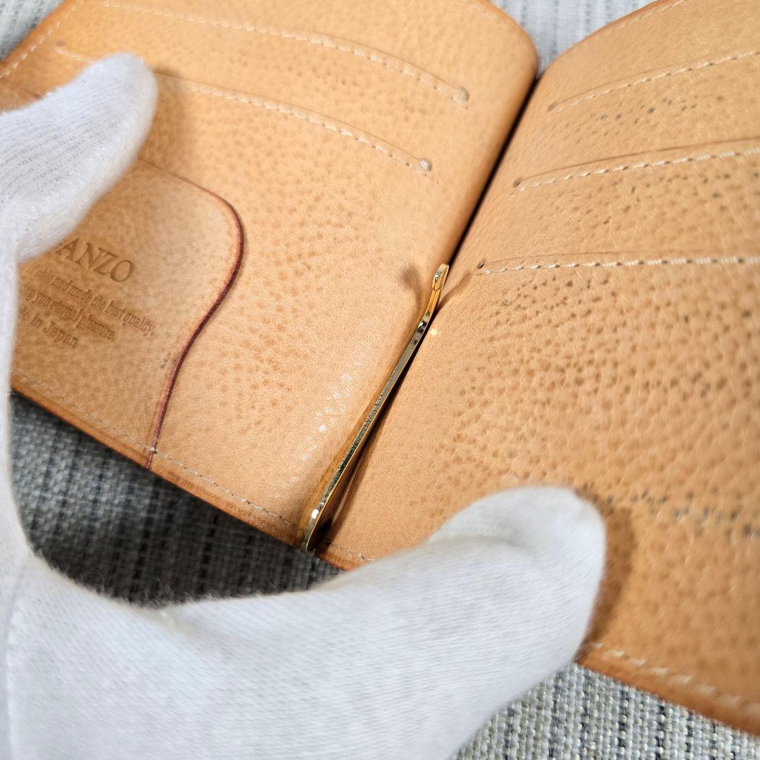 GANZO　ガンゾ　シンブライドル　マネークリップ　二つ折り財布　札入れ