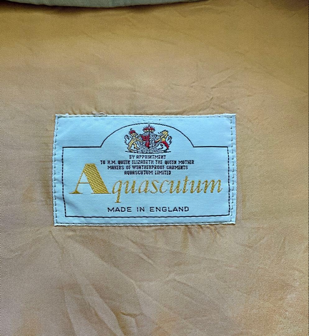 Aquascutum アクアスキュータム ステンカラーコート 玉虫　バルマカン