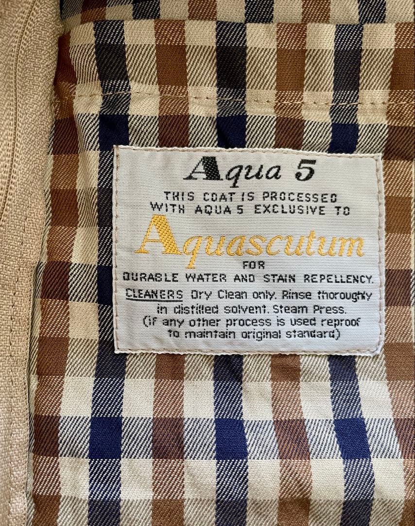 Aquascutum アクアスキュータム ステンカラーコート 玉虫　バルマカン