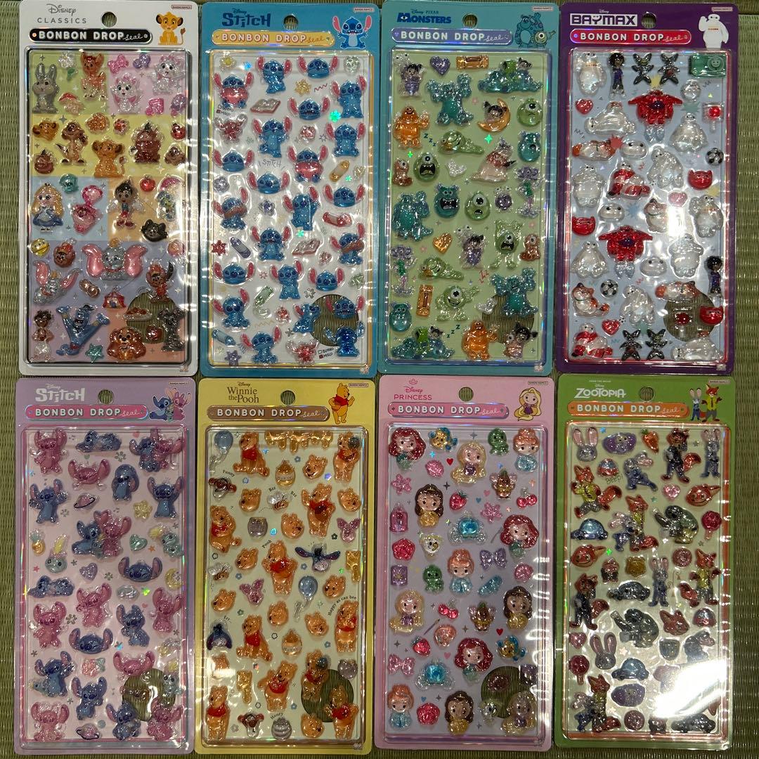 公式】 ディズニー ボンボンドロップシール 第2弾 全種 セット コンプリート