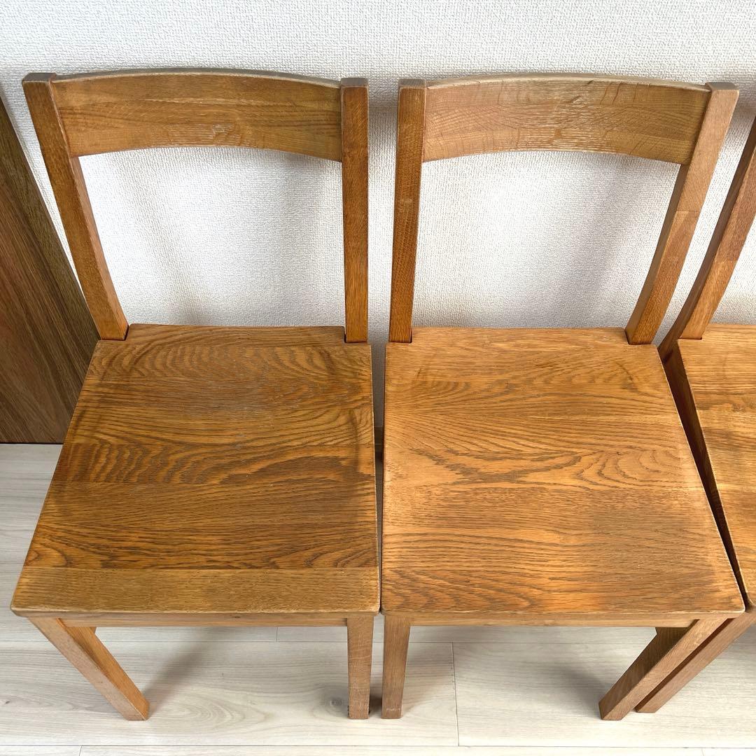 手渡しのみ！！無印良品 オーク材 ダイニングチェア 4脚セット