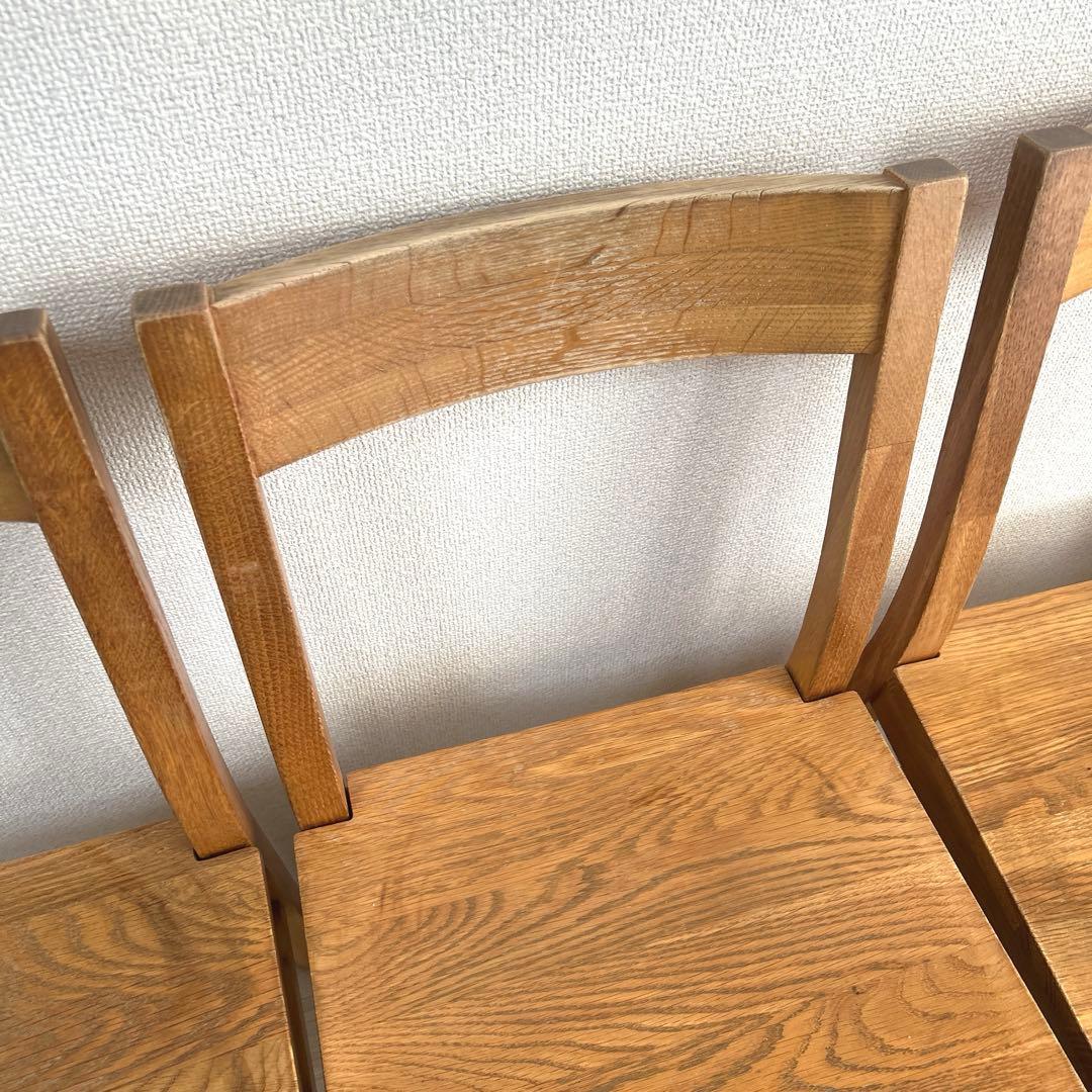 手渡しのみ！！無印良品 オーク材 ダイニングチェア 4脚セット