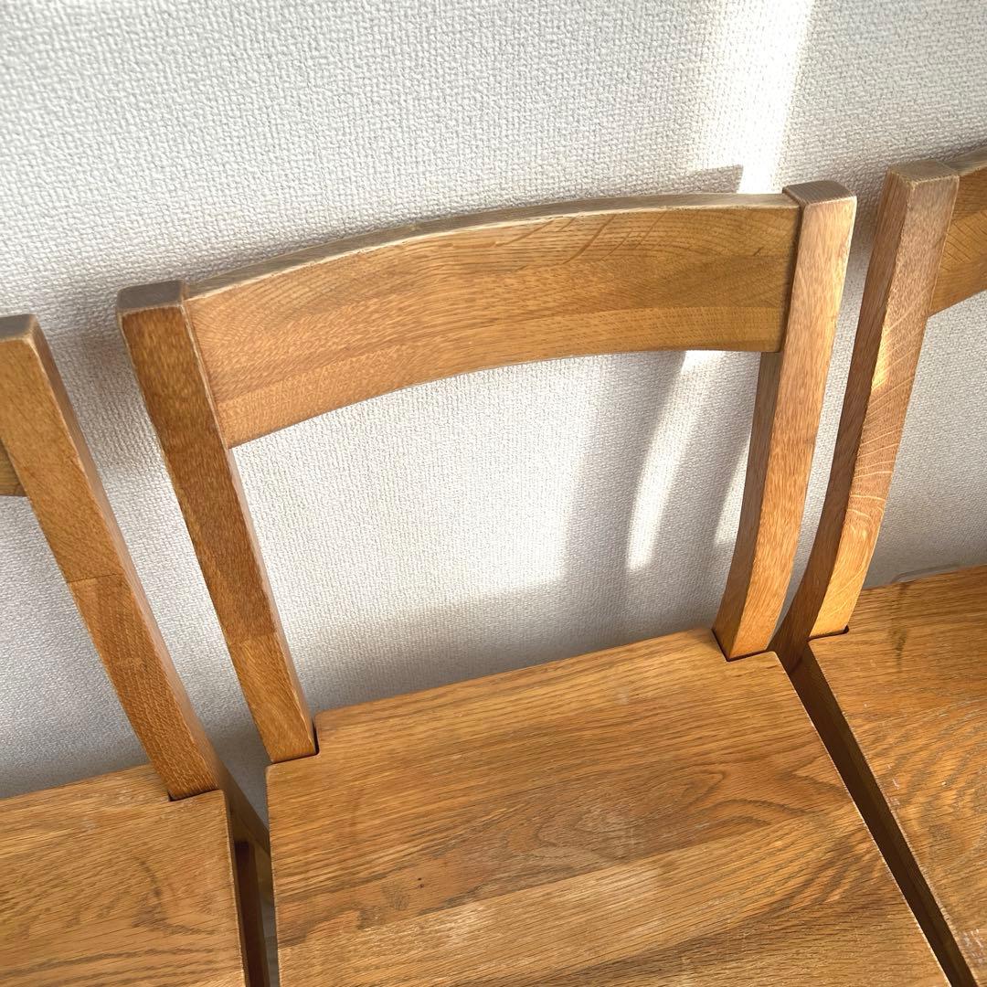 手渡しのみ！！無印良品 オーク材 ダイニングチェア 4脚セット