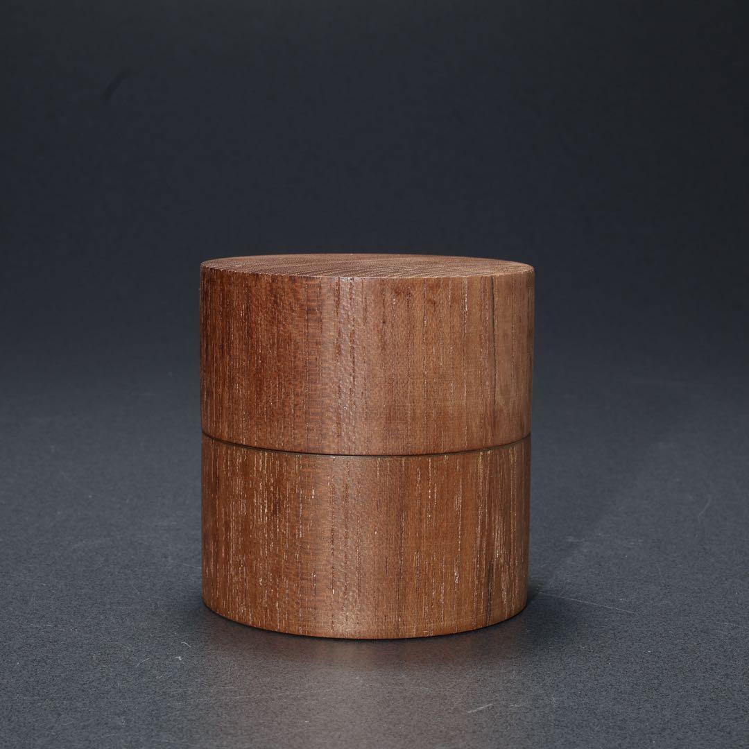 棗　茶入　中次　本桑　道場宗廣　共箱　R1684