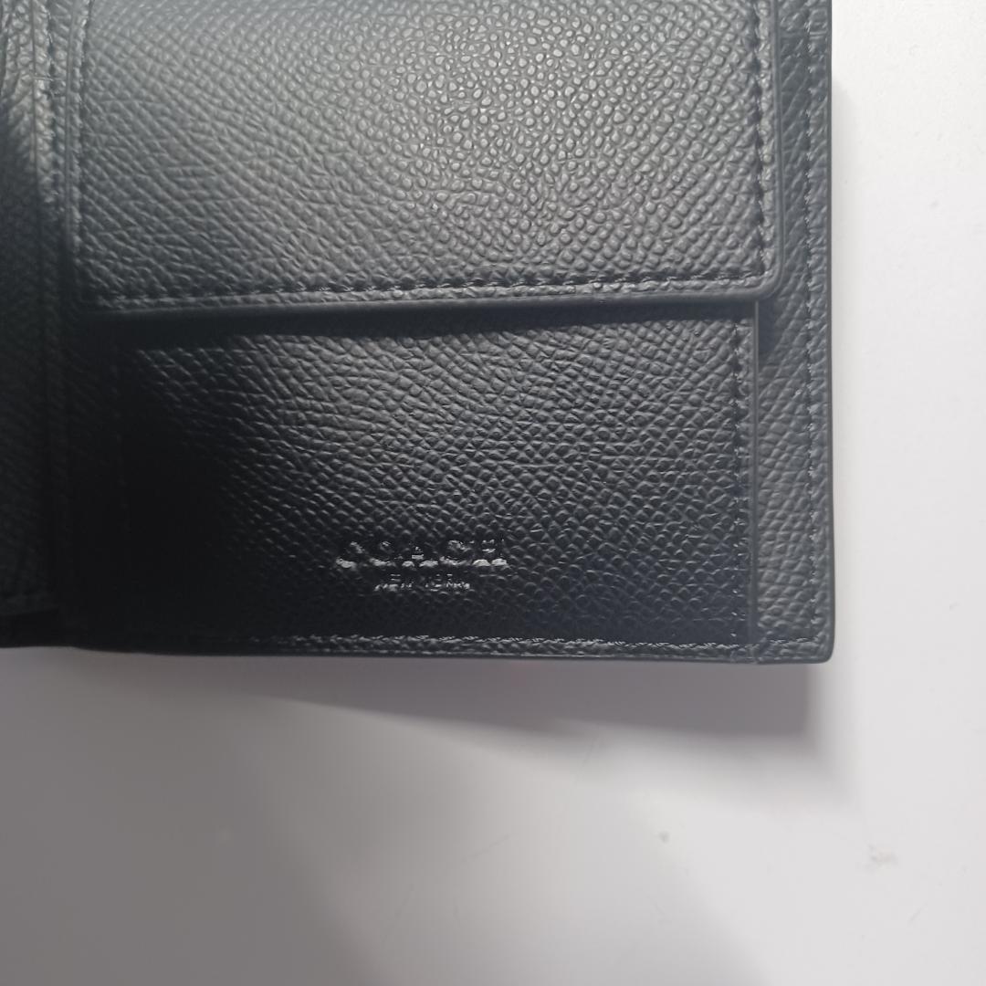 COACH コーチ ウォレット ブラック レザー 財布 新品 未使用