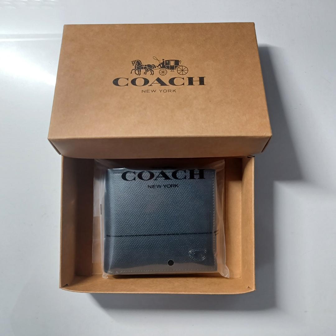 COACH コーチ ウォレット ブラック レザー 財布 新品 未使用