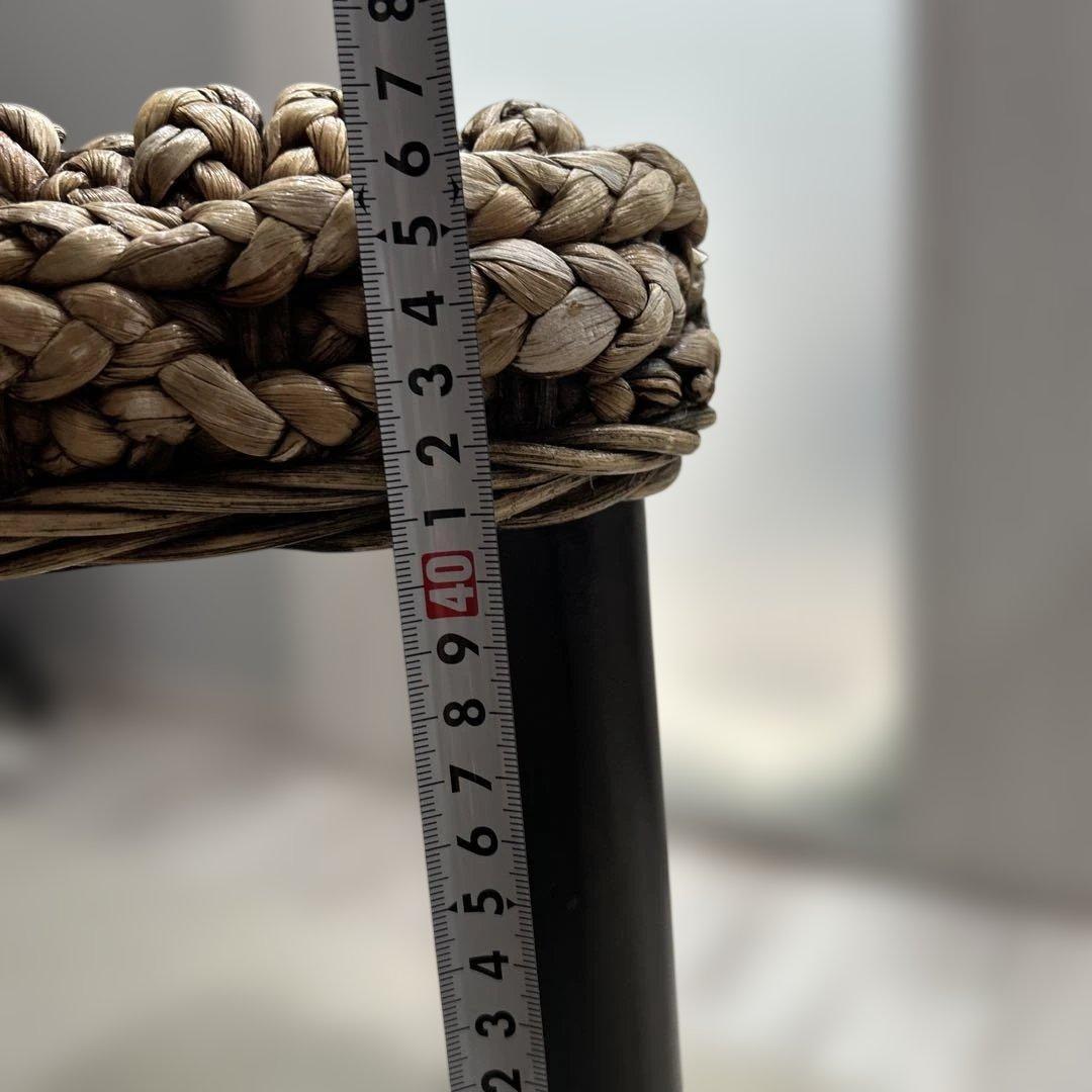 天然素材 ブラウン 椅子 高さ約100cm