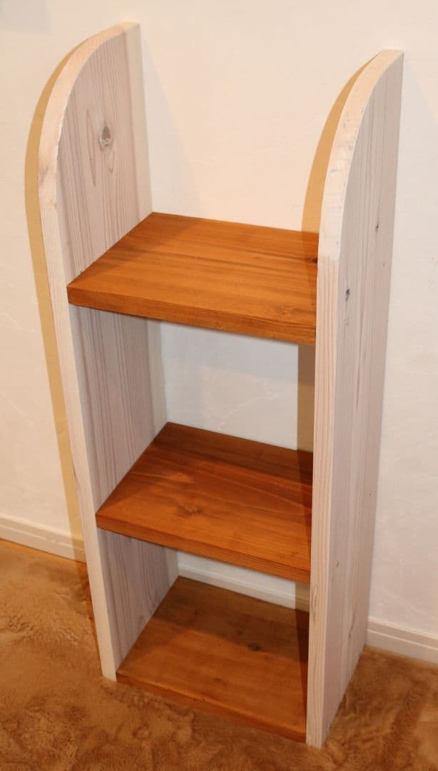 【ナチュラルなお部屋にぴったり！手作り木製シェルフ】