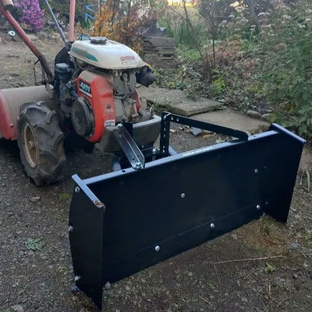 アイバワークス管理機用スノープラウ排土板　アダプター付き