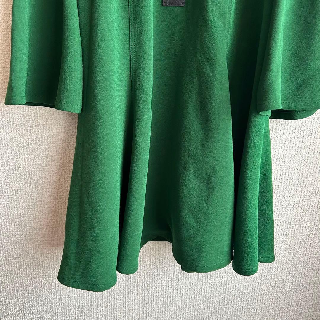 ✨美品✨ロエベ　LOEWE 半袖シャツ　くるみボタン　緑