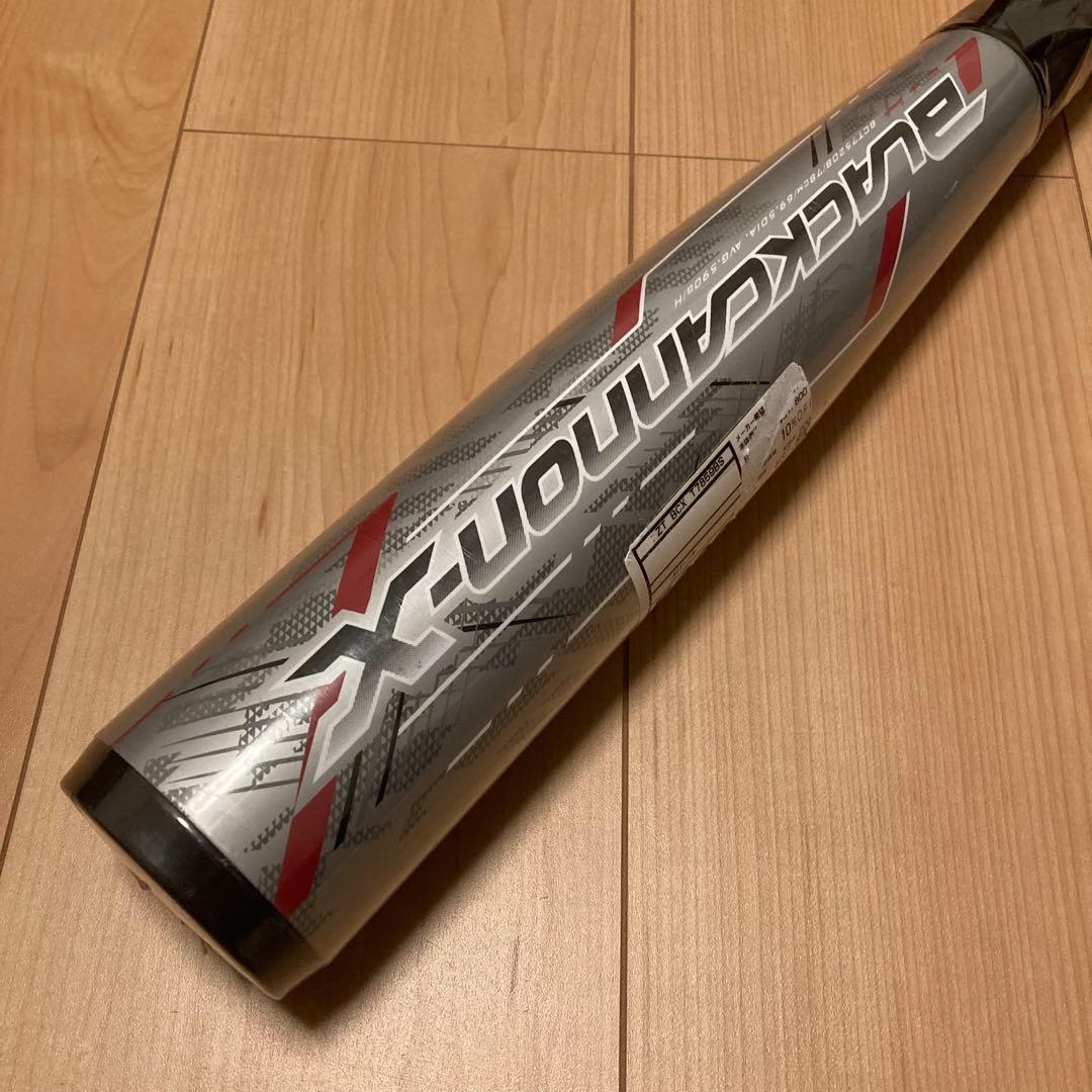 新品 ゼット ブラックキャノン X 軟式バット 少年用 78cm 590g平均