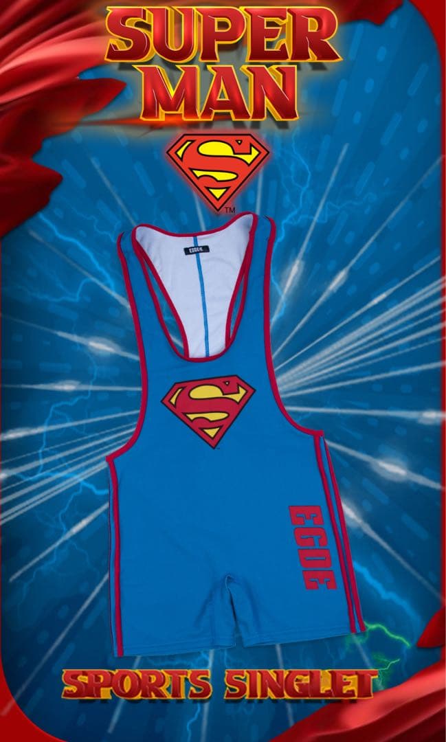EGDE SUPERMAN 3539 シングレット　S Mサイズ