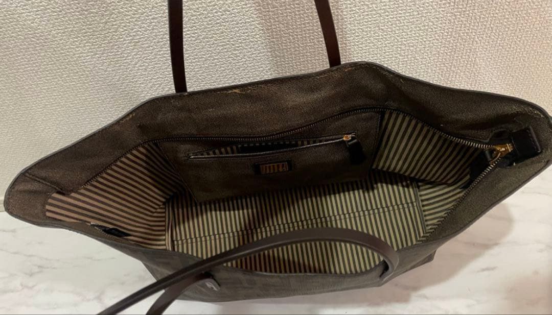9万円から値下げ‼️FENDI フェンディ　ズッカ　ズッカ柄　PVC トートバッグ