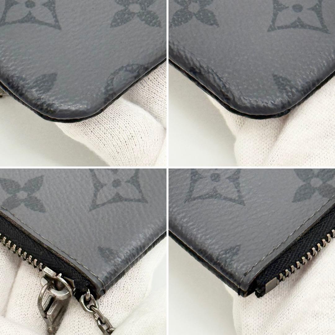 極美品 ルイヴィトン モノグラム エクリプス ポシェット クレ ケース