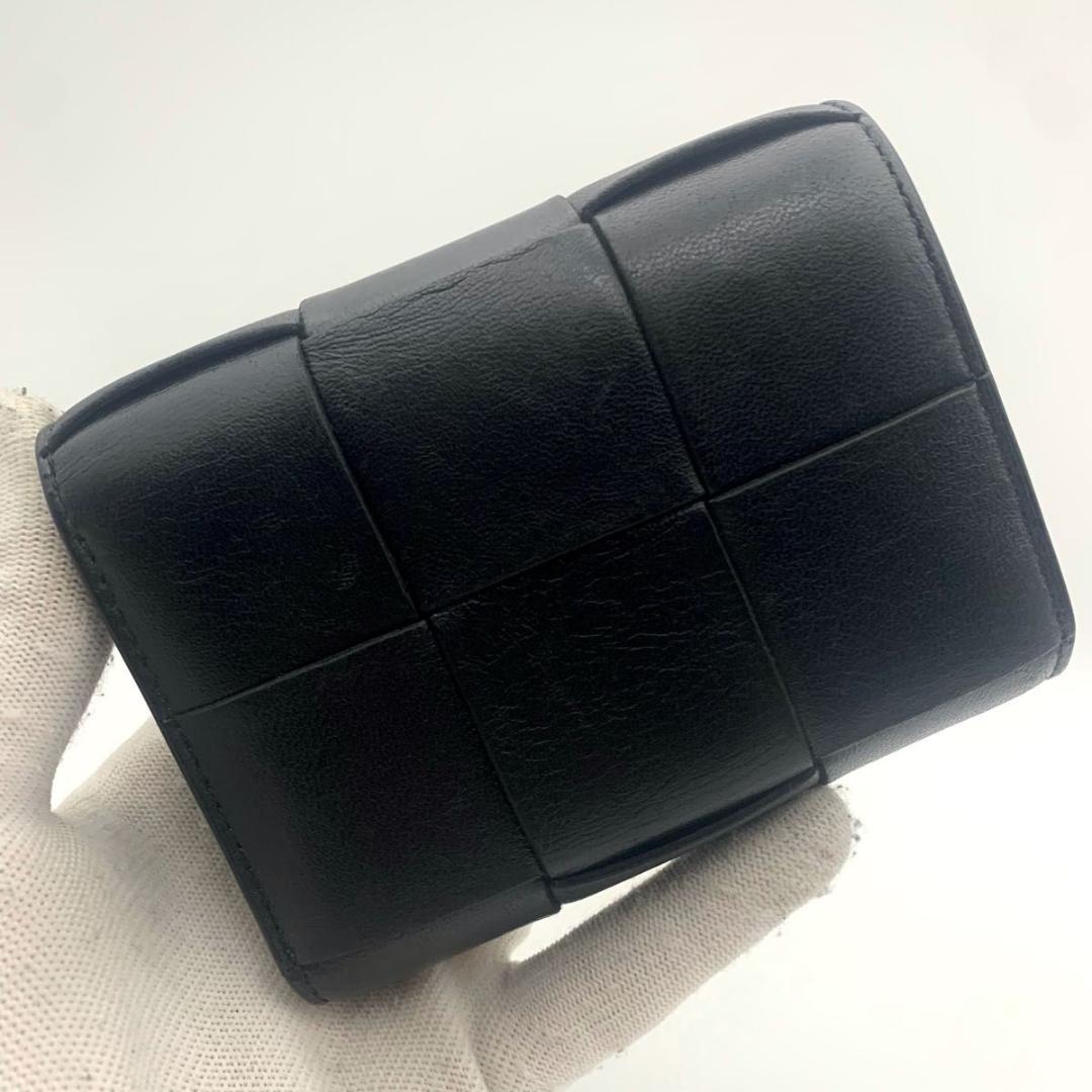 ボッテガヴェネタ 箱付き 財布 カセット マキシ イントレチャート IC搭載 黒