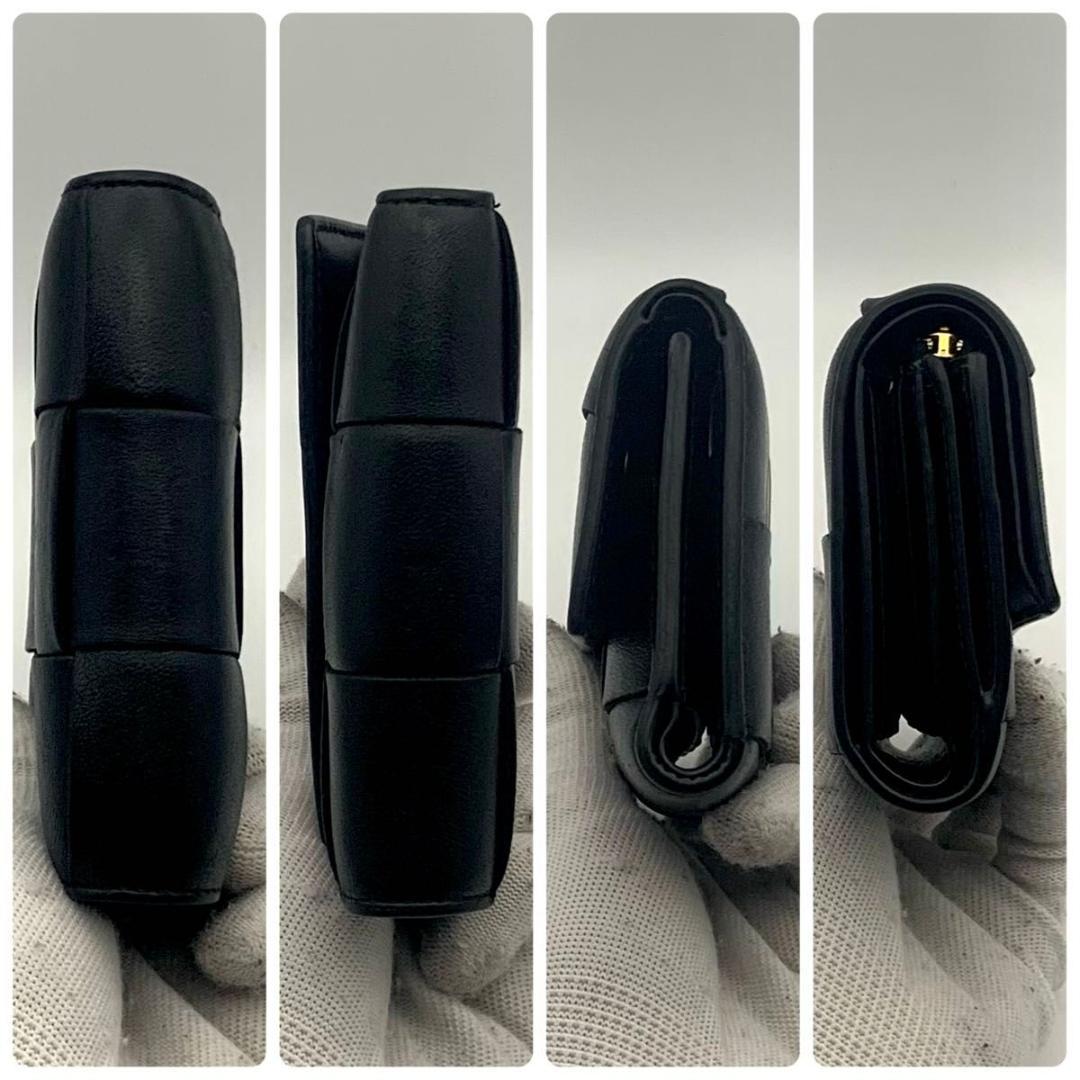 ボッテガヴェネタ 箱付き 財布 カセット マキシ イントレチャート IC搭載 黒