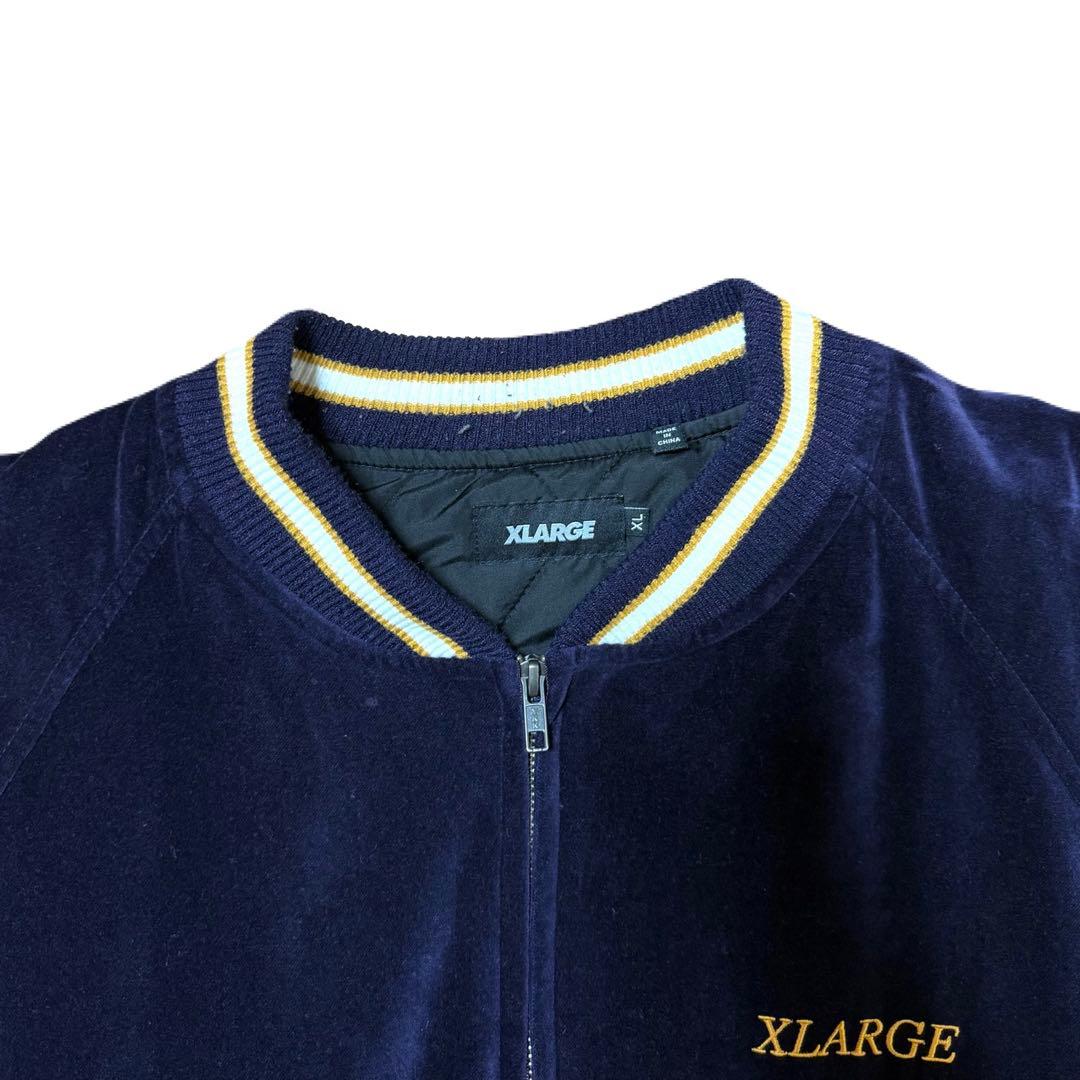 XLARGE（エクストララージ） スカジャン スーベニアジャケット ベロア 紫