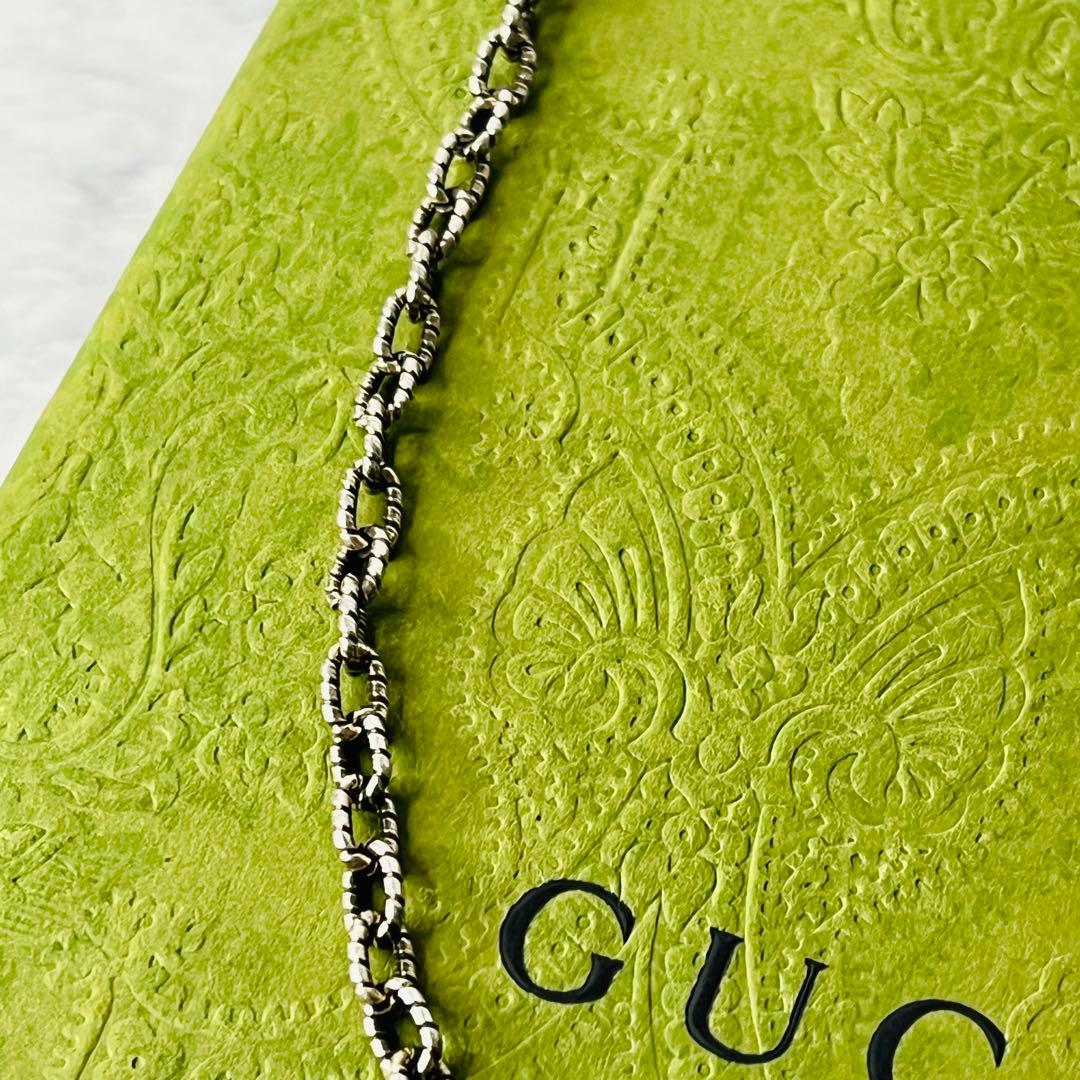 【激レア】GUCCI ネックレス アラベスク 鎖 チェーン 燻 シルバー925