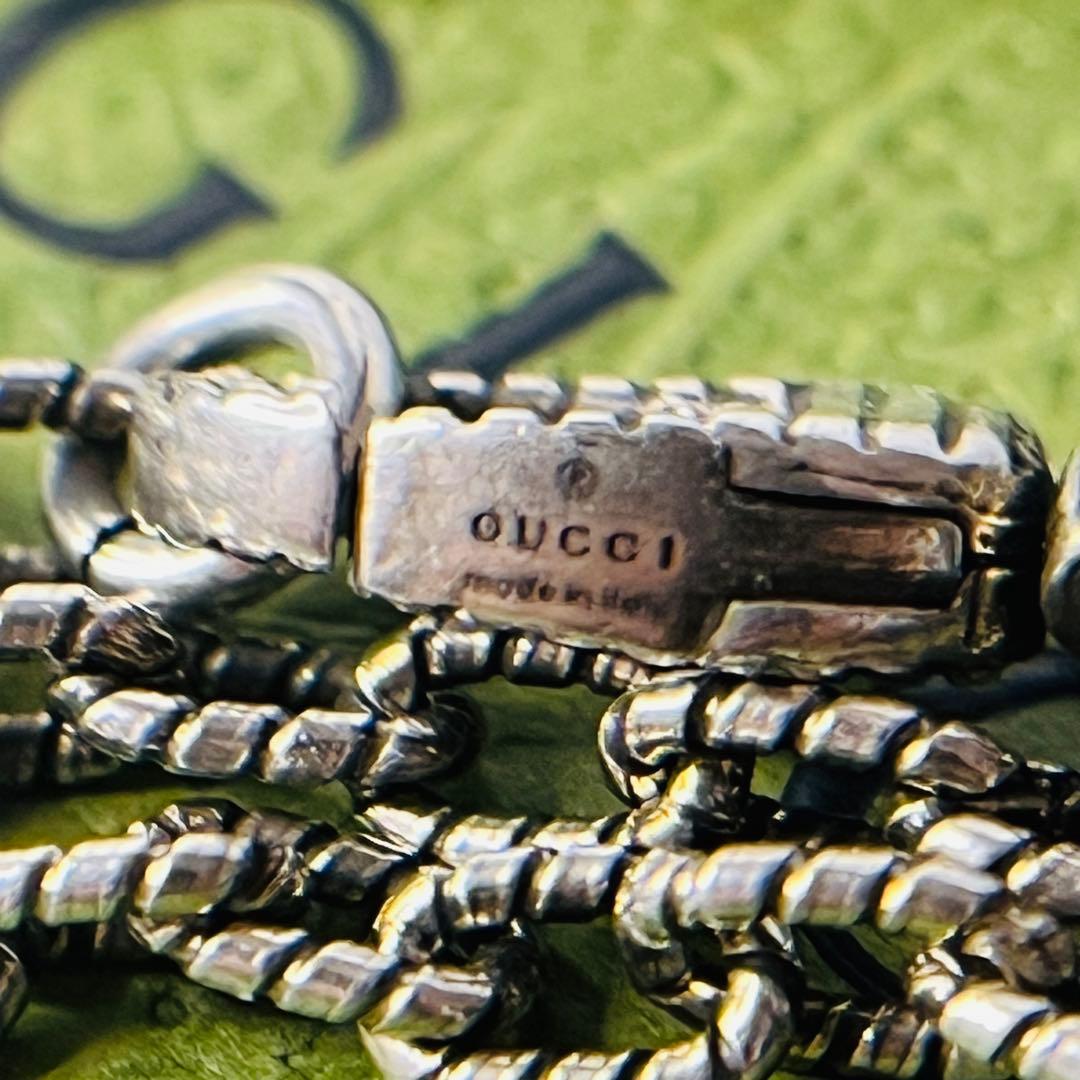 【激レア】GUCCI ネックレス アラベスク 鎖 チェーン 燻 シルバー925
