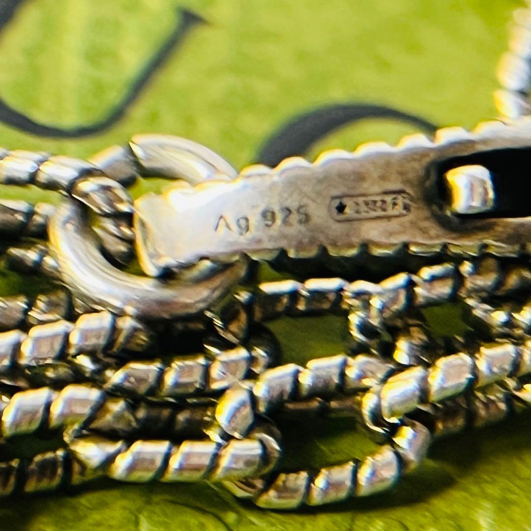 【激レア】GUCCI ネックレス アラベスク 鎖 チェーン 燻 シルバー925