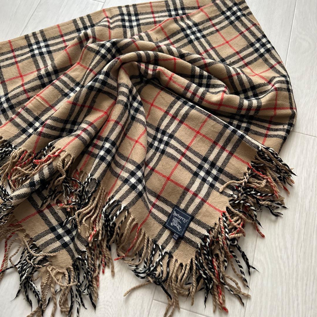 BURBERRYブランケットバーバリーノバチェック 膝掛け大判ストール