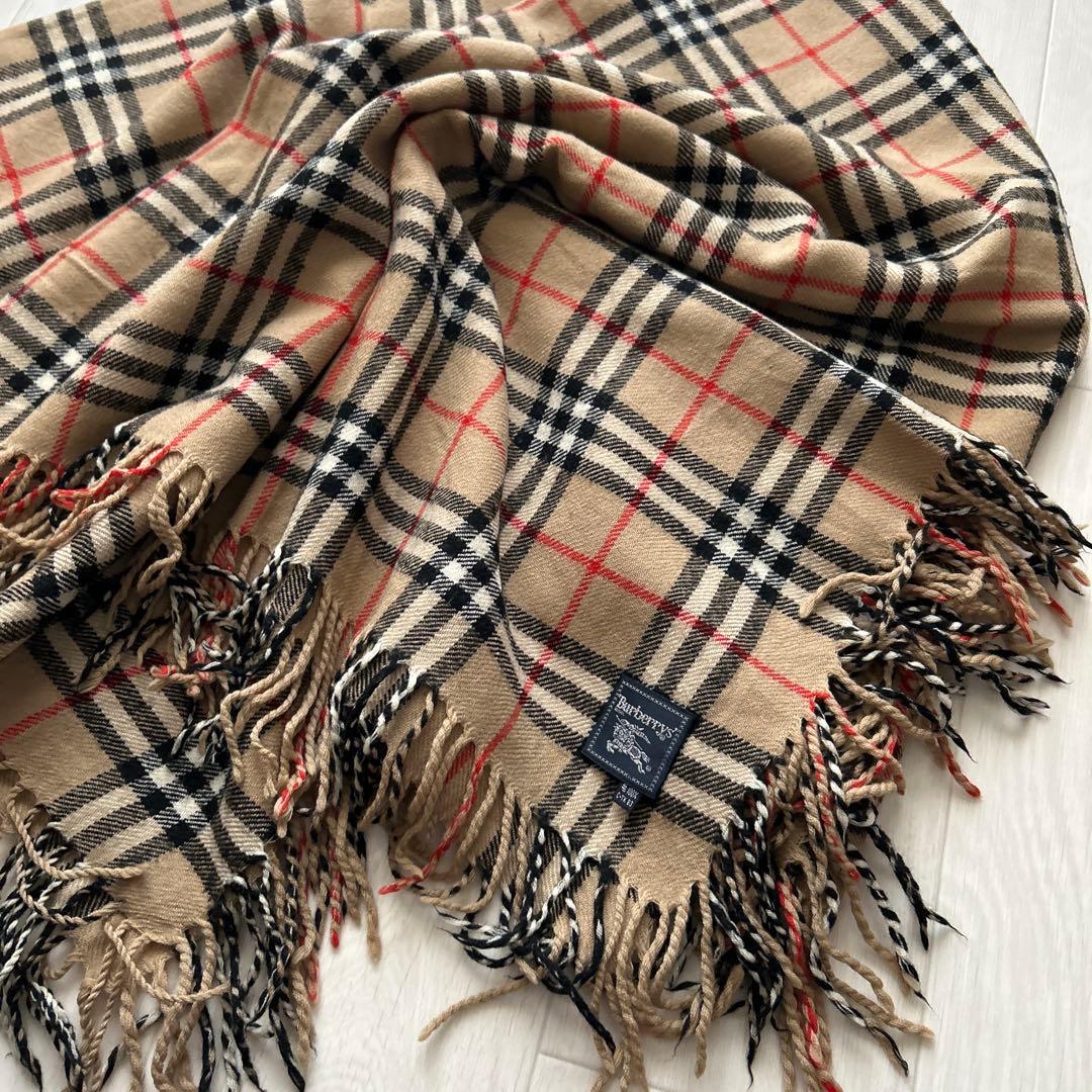 BURBERRYブランケットバーバリーノバチェック 膝掛け大判ストール
