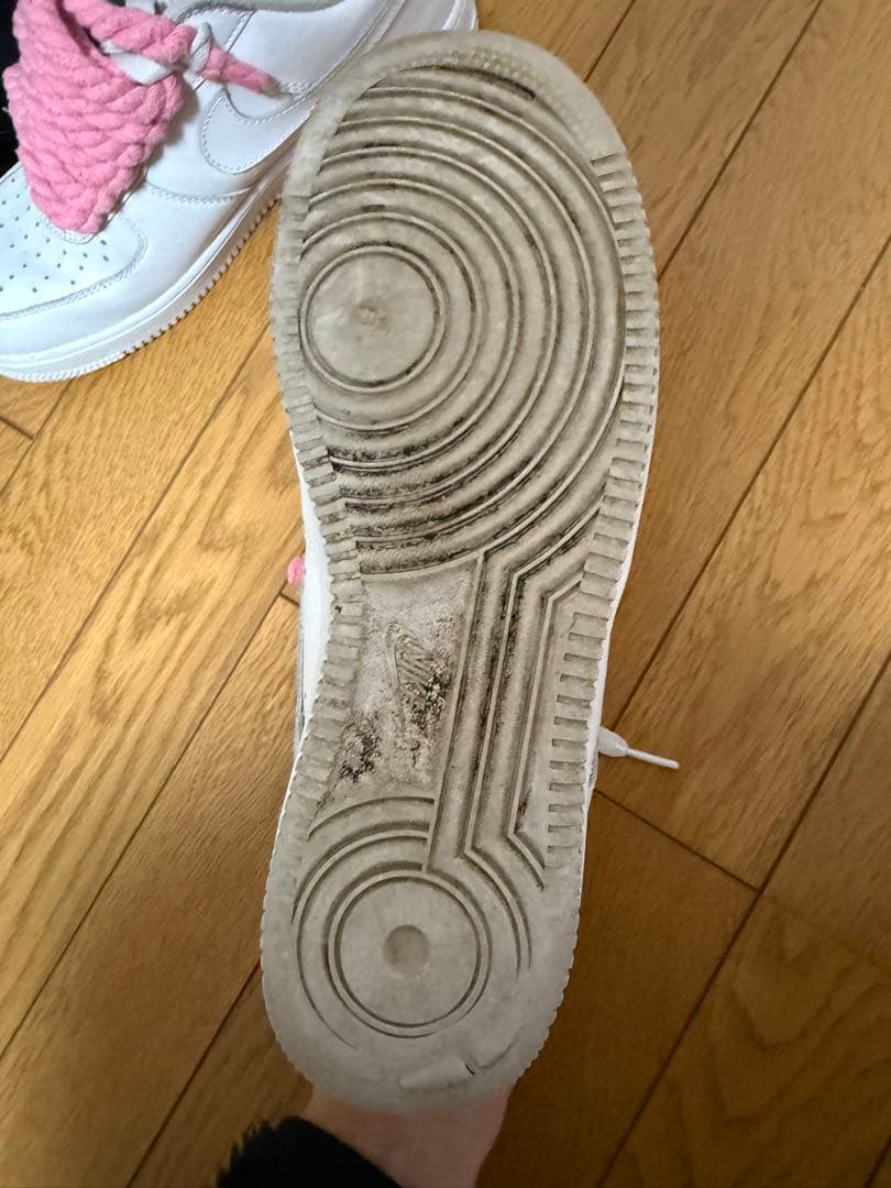 Supreme×Nike Air Force 1 ホワイト ピンクロープ