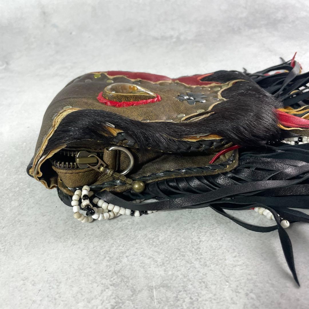 入手困難✨ ケムリ kemrii メディスンポーチ ハラコ y2k レザー