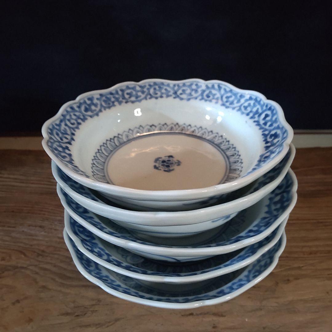 柿右衛門窯／酒井田柿右衛門　角福／渦福、5客