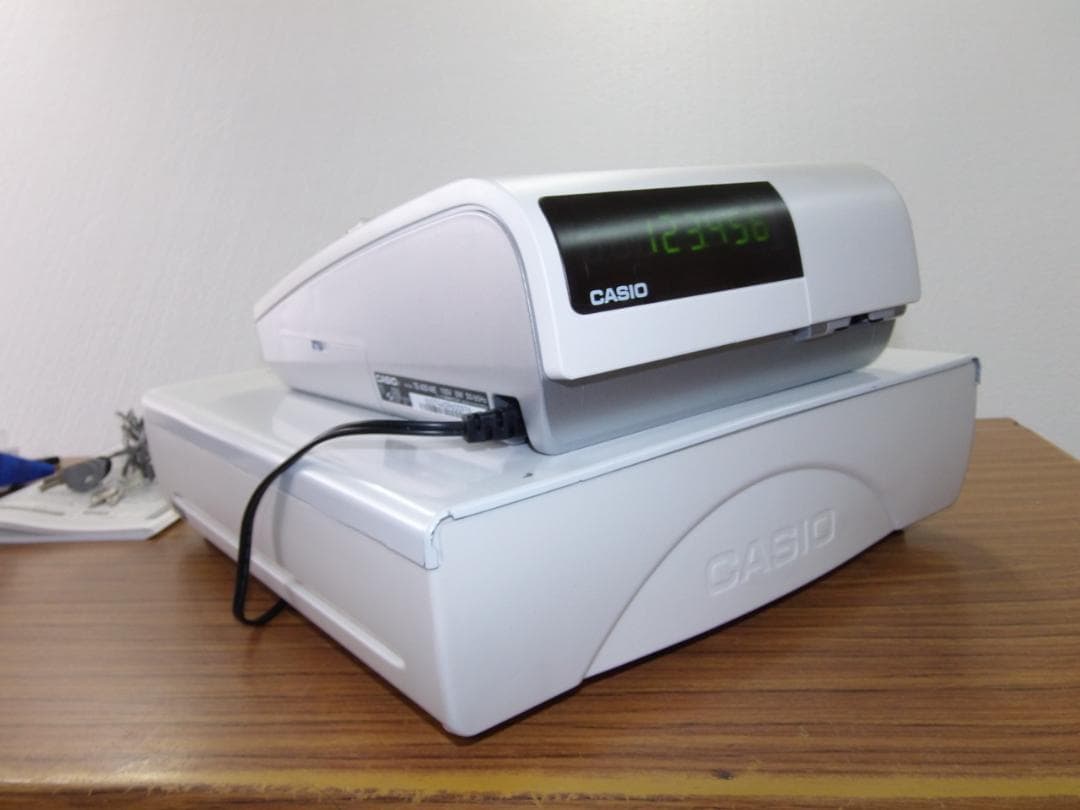 すぐ使える設定無料美品29ケーブル付設定無料カシオTE-400レジスター