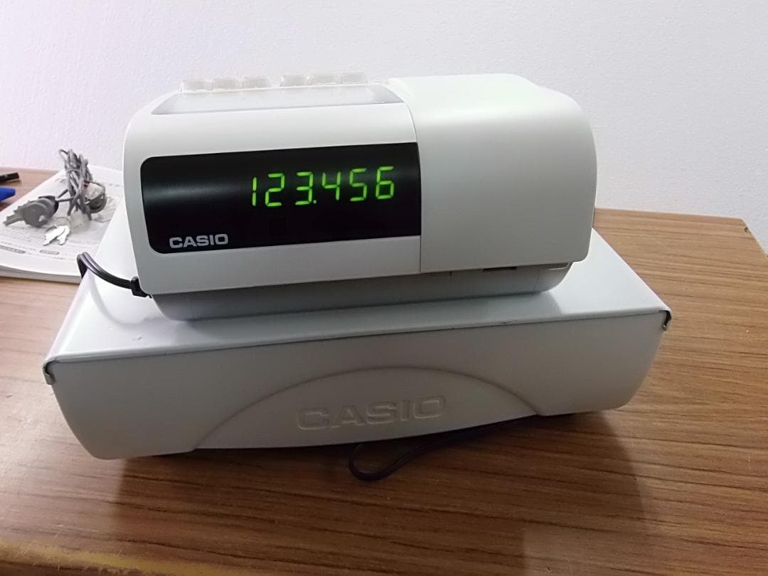 すぐ使える設定無料美品29ケーブル付設定無料カシオTE-400レジスター