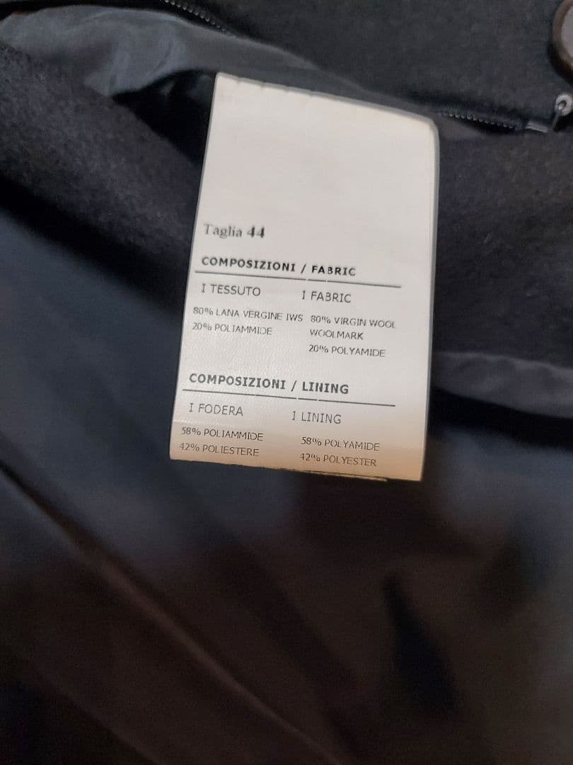 hevo Brindisi Black トレンチコート ブラック 大きめ44