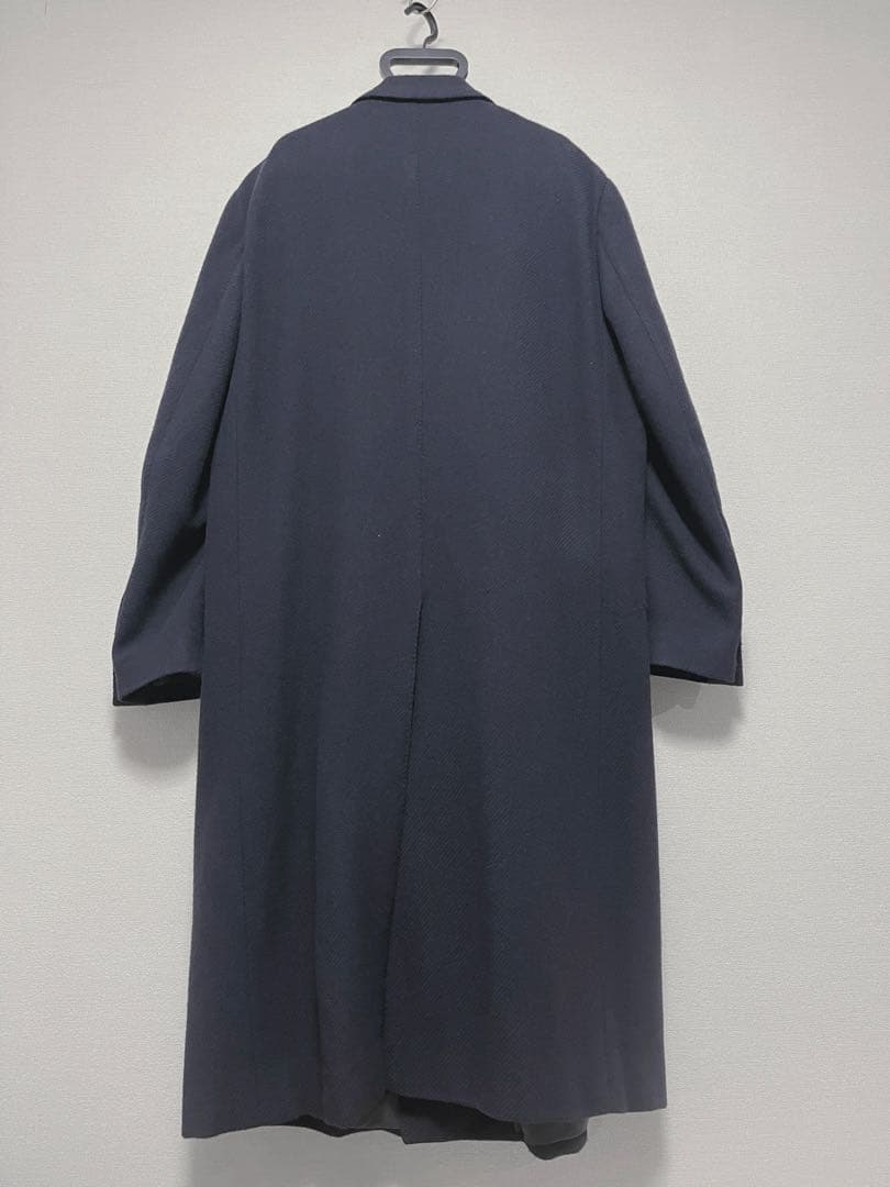 カルーゾ　Caruso ダブルブレスト チェスターコート 50 ネイビー