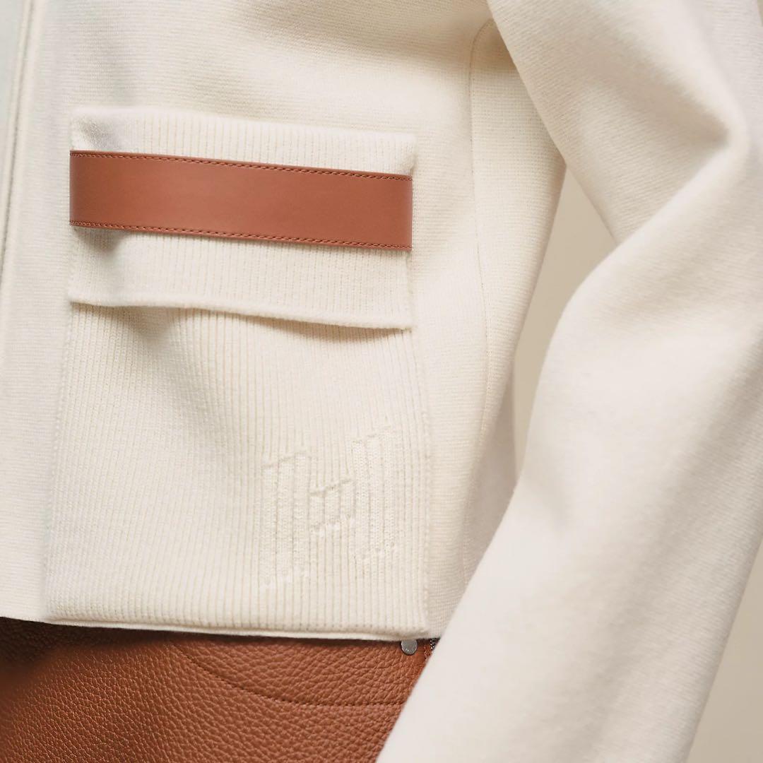 HERMES ポケット付き ジャケット ブランナチュレ #38