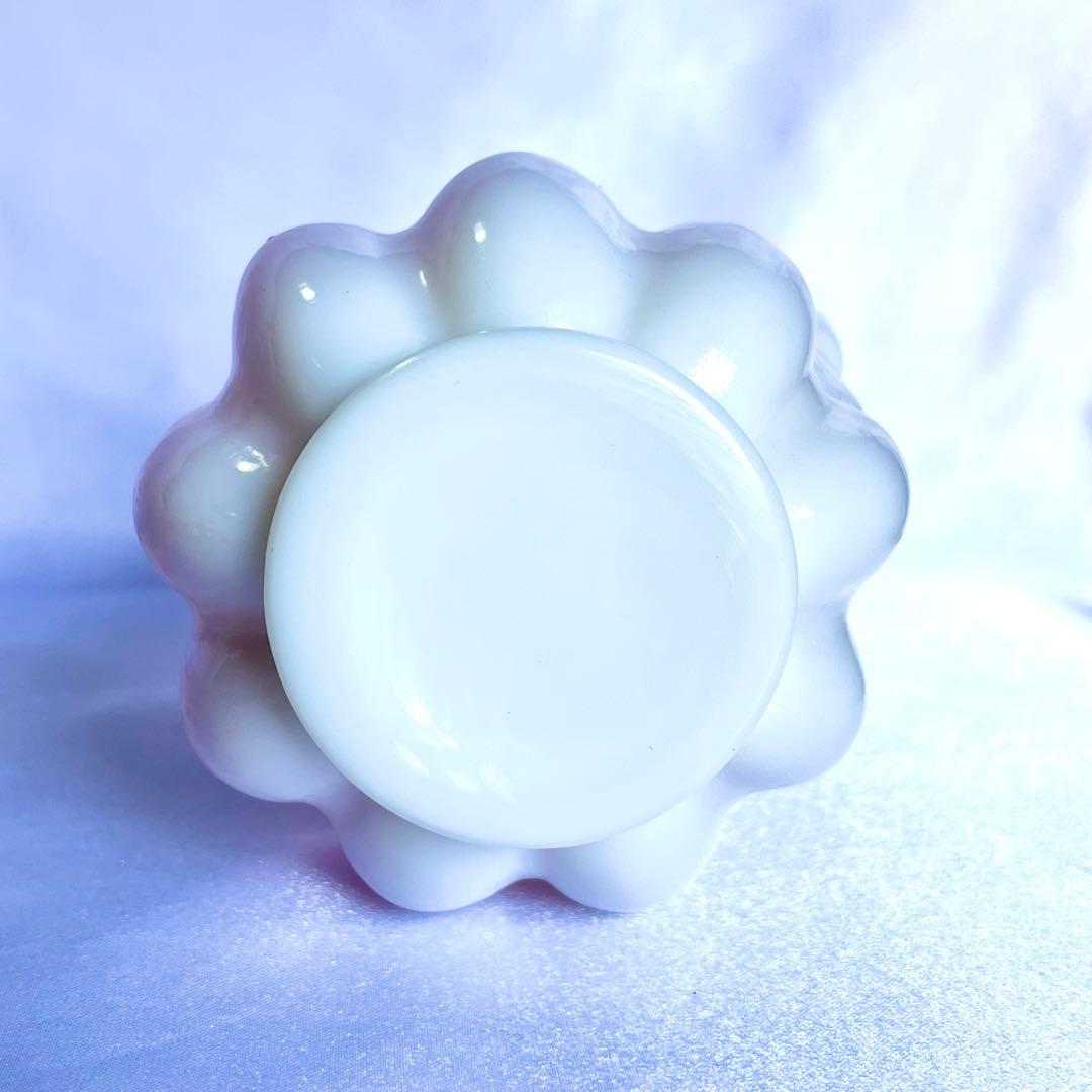 フェントン ピーチクレスト メロンシェイプ フラワーベース ピンク12cm ③