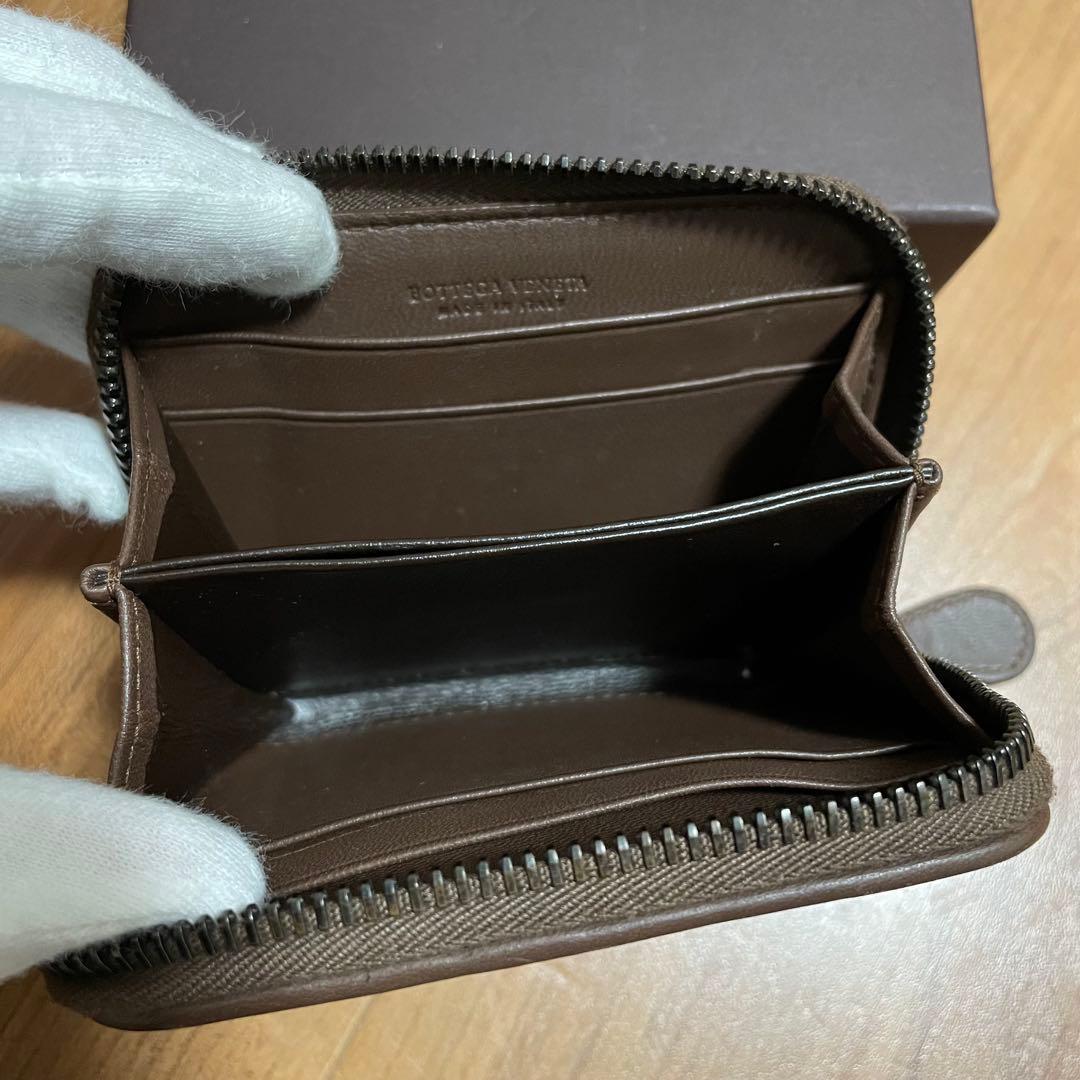 ボッテガヴェネタ　ラウンドファスナー　ケース　ブラウン　小銭入れ