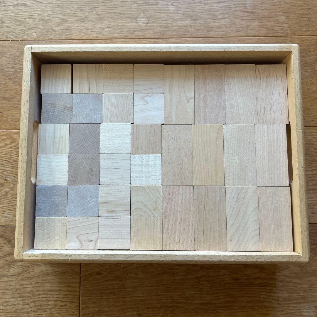 良品！ドクスピール　オリジナル積み木　96個　木箱付き