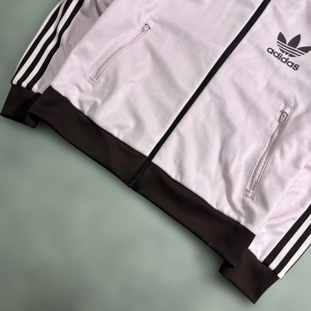 【現行】adidas トラックジャケット ベッケンバウアー ピンク ブラウン L