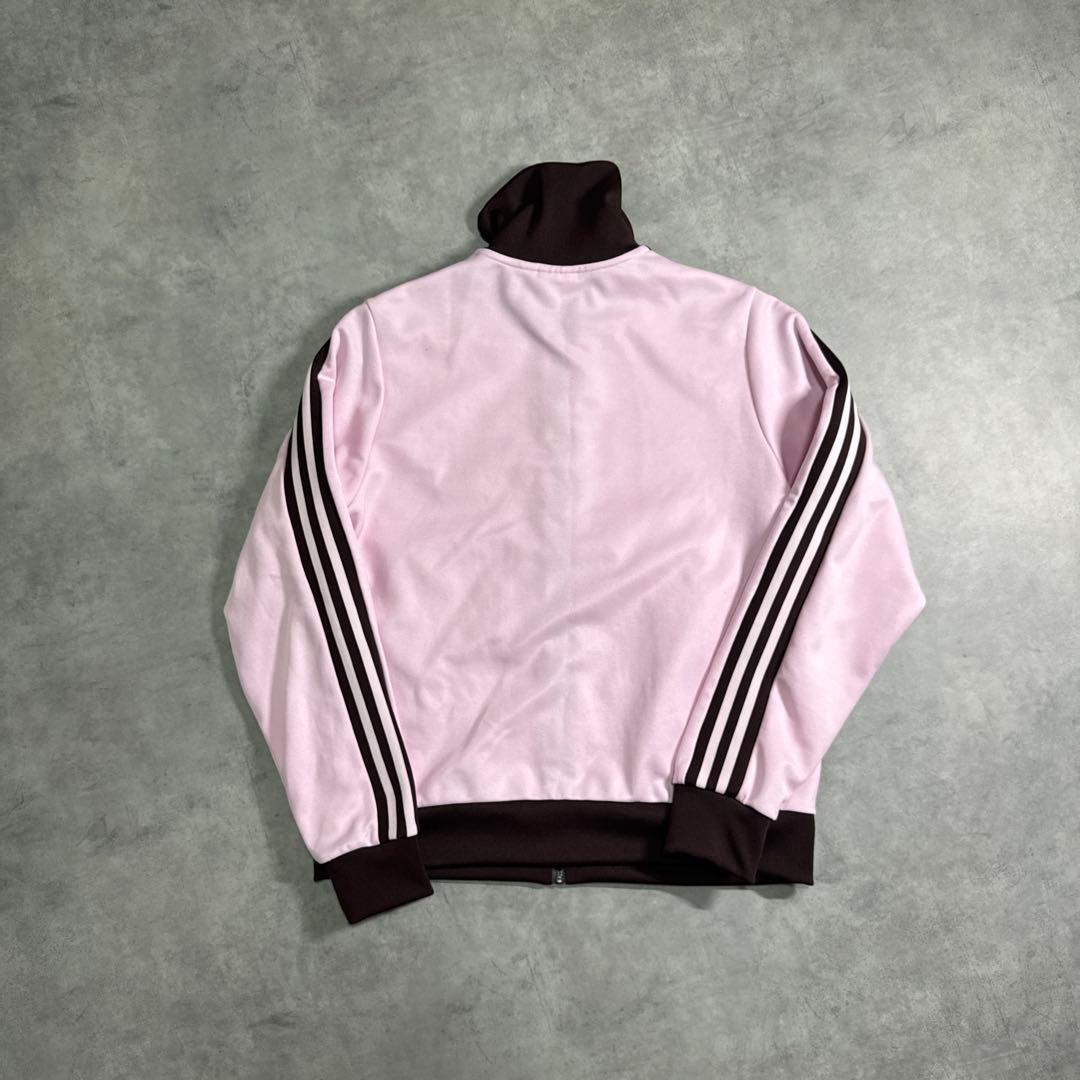 【現行】adidas トラックジャケット ベッケンバウアー ピンク ブラウン L