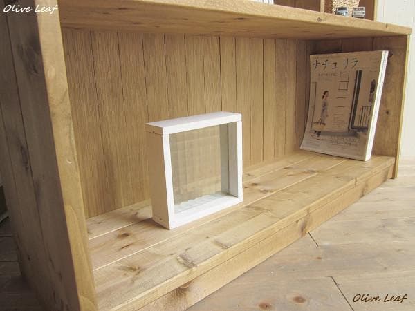 サイズ、デザインオーダー可！お子様目線ラック●ナチュラルブラウン無垢材●受注製作