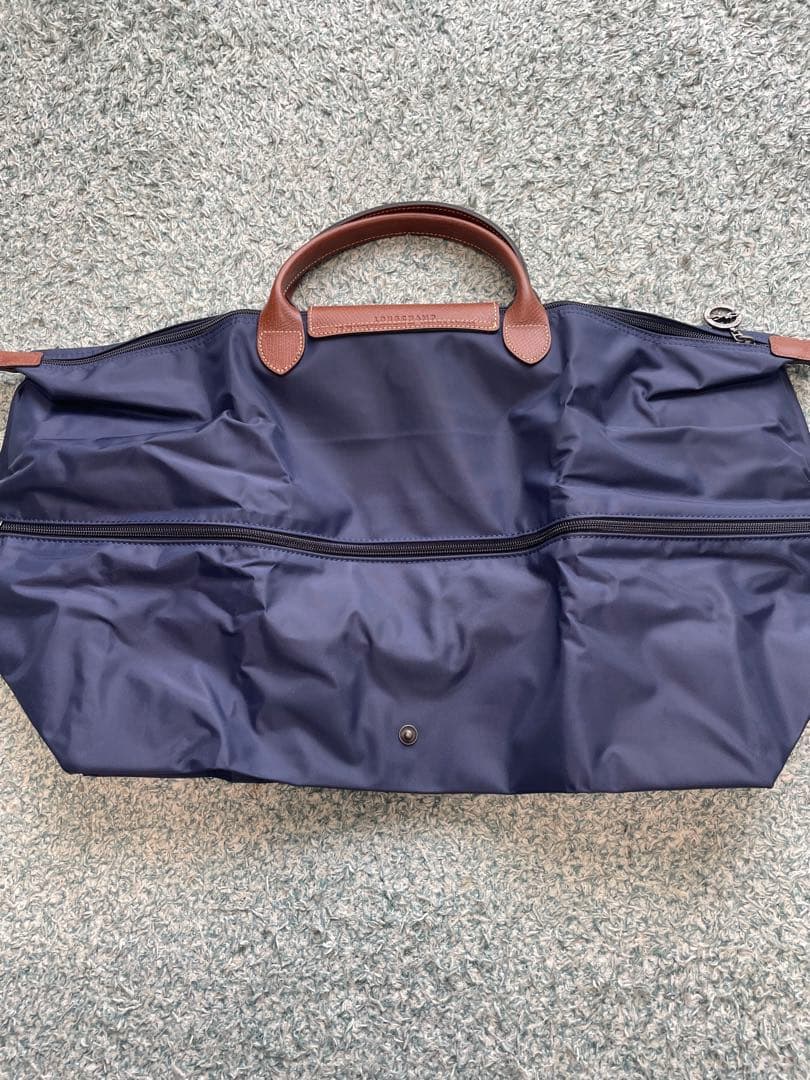 新品！ロンシャンボストンバック/トラベルバックネイビー