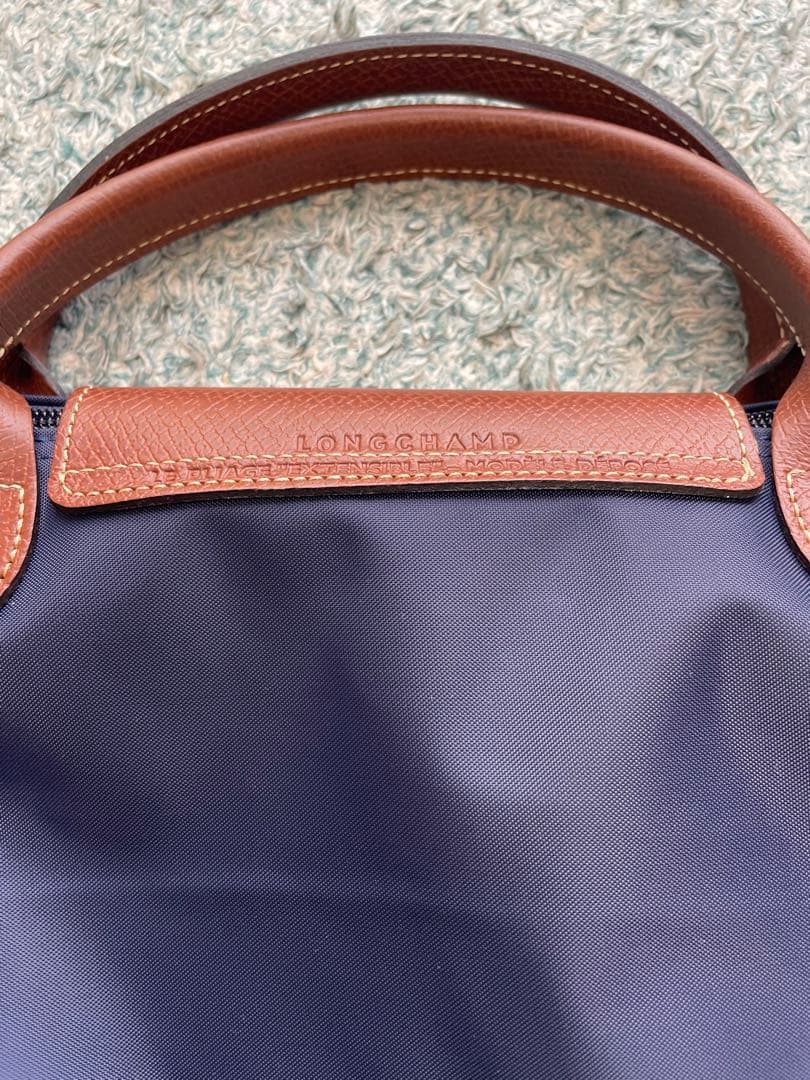 新品！ロンシャンボストンバック/トラベルバックネイビー