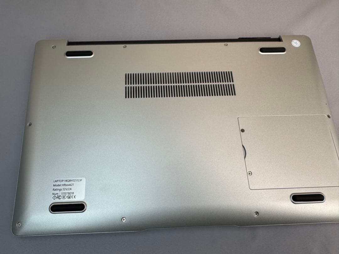 ノートパソコン VETESA Hfbook21 SSD 512GB